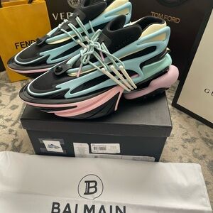 Men’s Balmain Multicolor Unicorn Sneakers